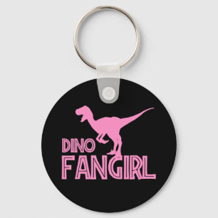 Dino Fangirl - Dinosaur Lover Key Ring