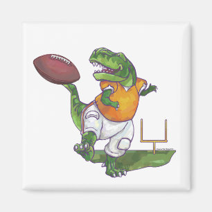 Dino Football Player Magnet