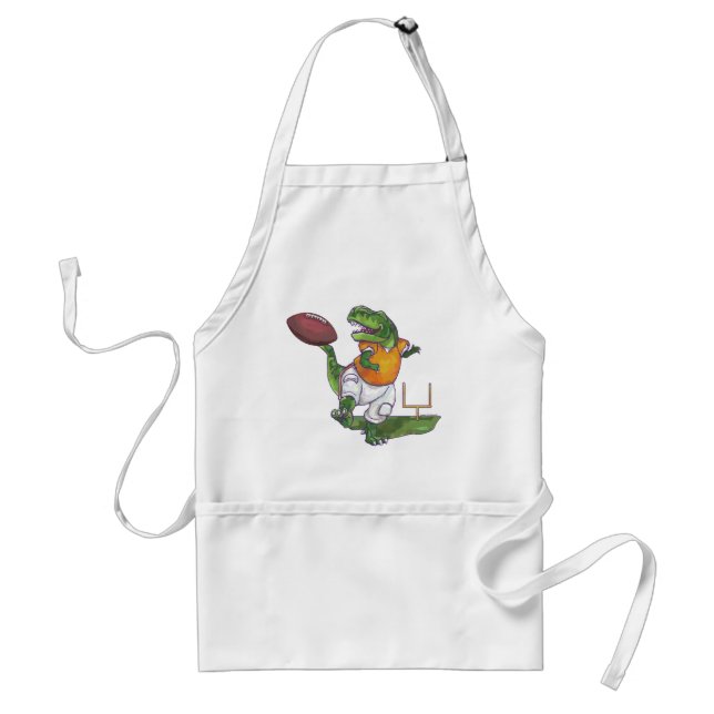 Dino Football Player Standard Apron (Front)