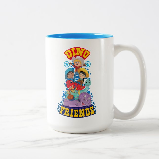 Dino Friends | Dino Ranch Two-Tone Coffee Mug (Right)