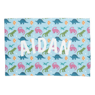 Dino Fun Kids Personalised Pillowcase