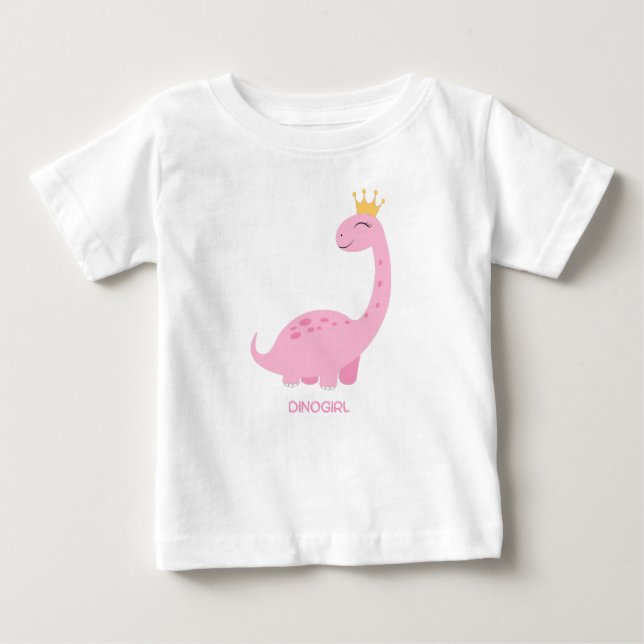 Dino girl baby T-Shirt (Front)