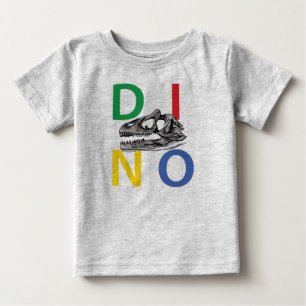 DINO - Heather Grey Baby Fine Jersey T-Shirt