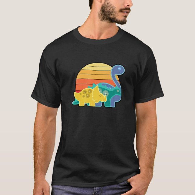 Dino Identification Paleontology Types Of Dinosaur T-Shirt (Front)