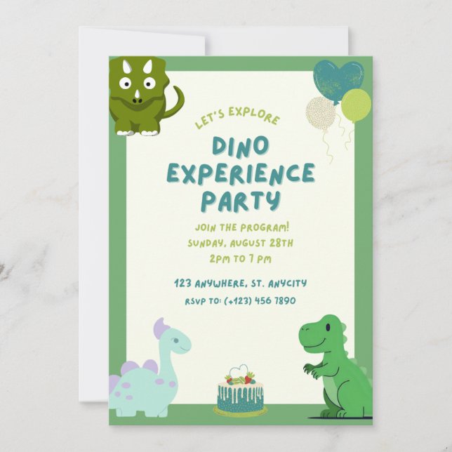 DINO INVITATION (Front)