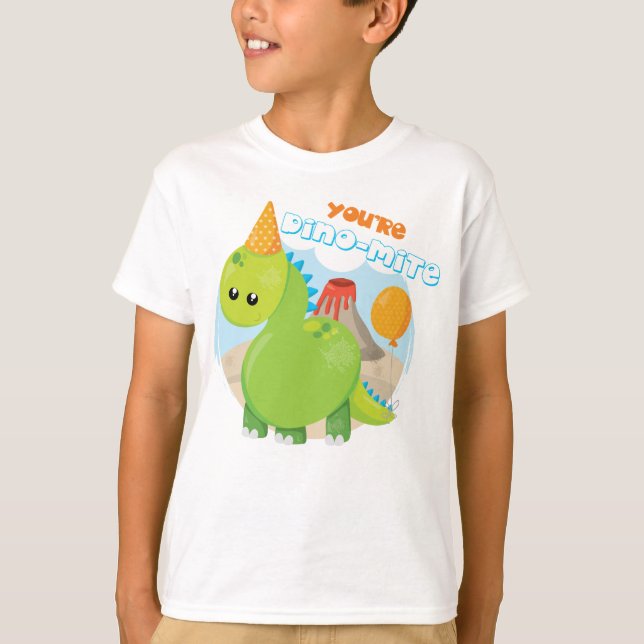 DINO Kids' Hanes TAGLESS® T-Shirt (Front)