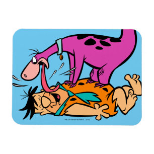 Dino Licking Fred Flintstone Magnet