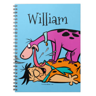 Dino Licking Fred Flintstone Notebook