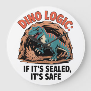 Dino Logic Large Clock