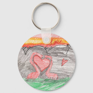 Dino Love Key Ring