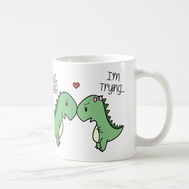 Dino Love Mug! Coffee Mug (Right)