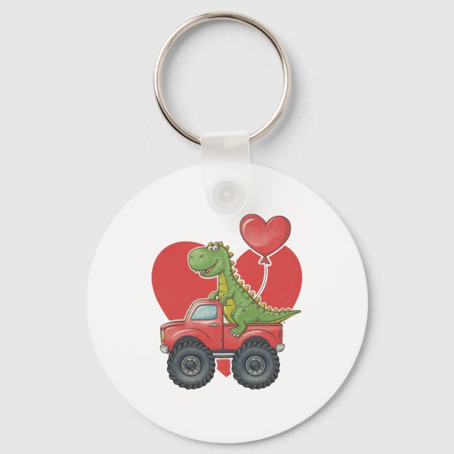Dino Love Ride Key Ring (Front)