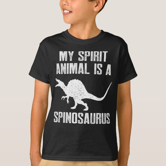 Dino Lover My Spirit Animal is a Spinosaurus T-Shirt (Front)