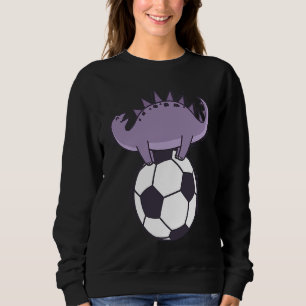 Dino loves Soccer Dinosaur Reptile Sweatshirt