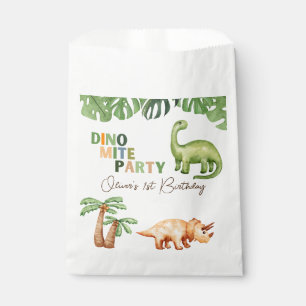 Dino-mite 1st birthday  favour bag