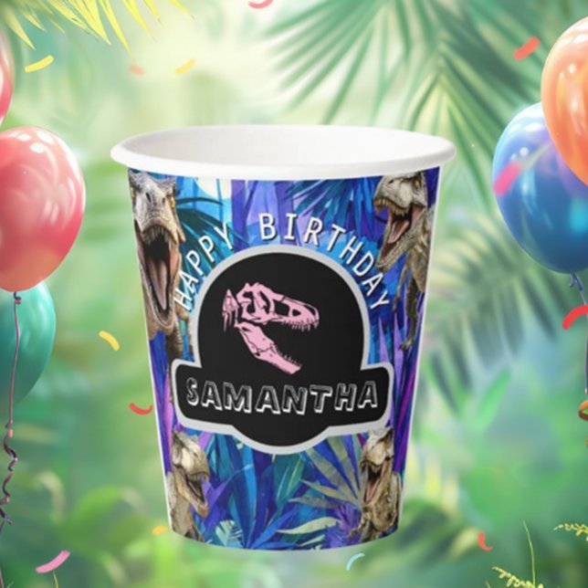   Dino-Mite Birthday Bash Paper Cups (Celebrate in style with our Dino-Mite Birthday Bash Paper Cups! )