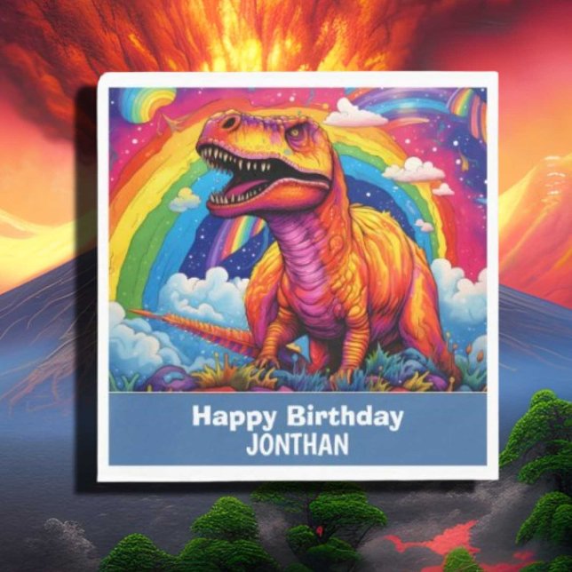 Dino-Mite Birthday Party Napkin (Creator Uploaded)