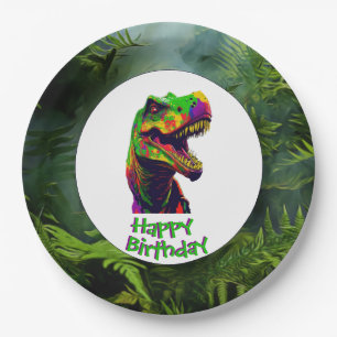 Dino-Mite Birthday Party Paper Plate