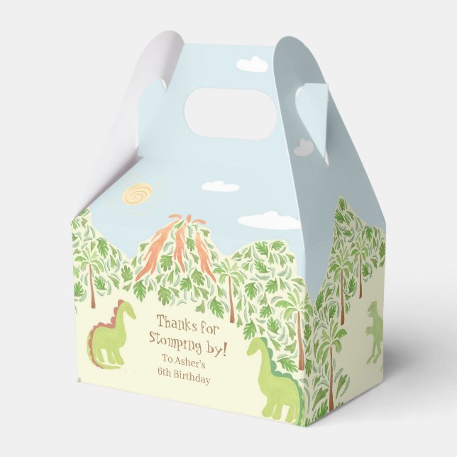 Dino-Mite Birthparty! Favour Box (Front Side)