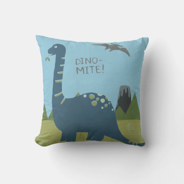 Dino-mite Dinosaur Cushion (Front)