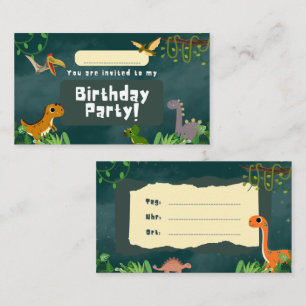 Dino-Mite Jungle Fun! - Birthday Party Invitation