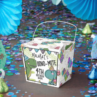 Dino-Mite Kid's Birthday Party Dinosaur Favour Box