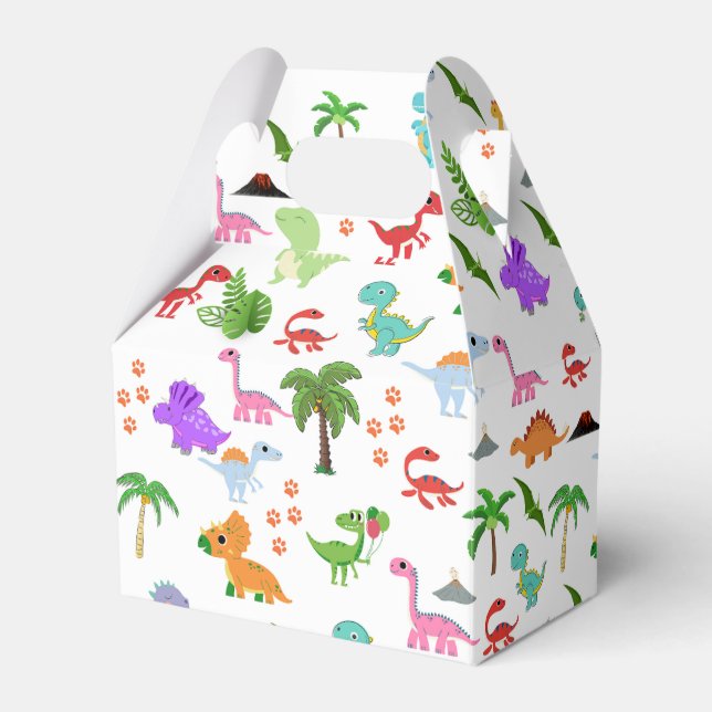 Dino-mite Party: Jurassic Joy Unleashed! Favour Box (Front Side)