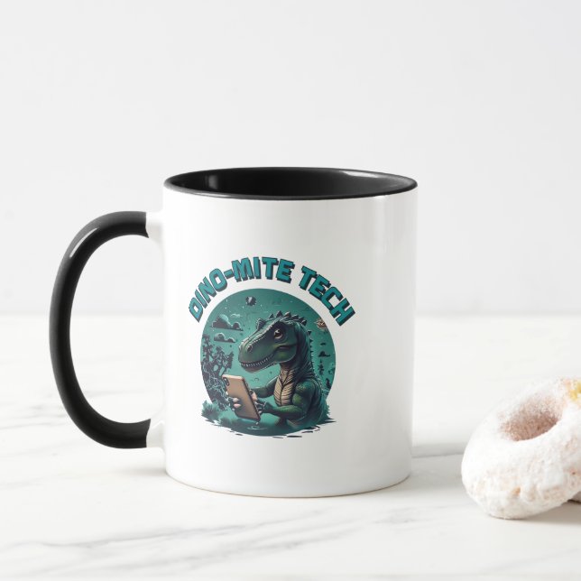 Dino-Mite Tech Mug (With Donut)