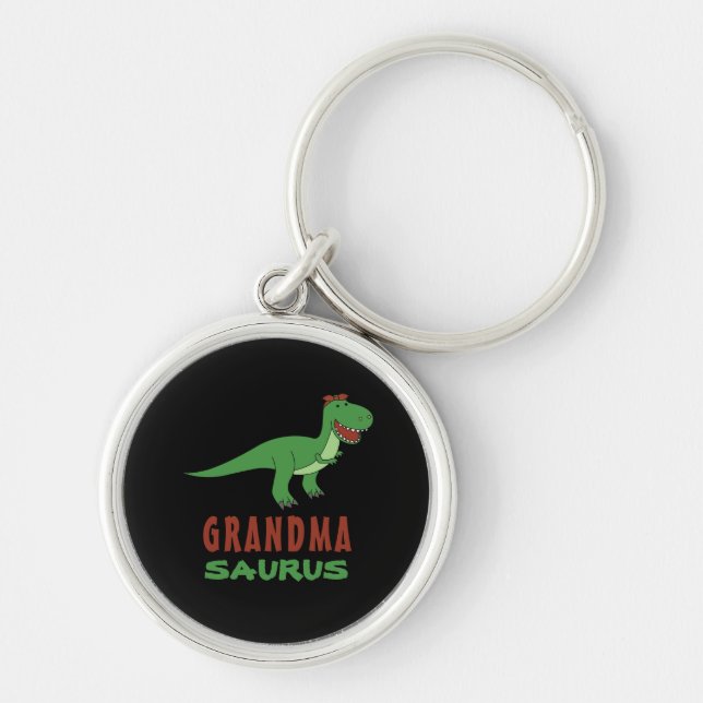 Dino Nana Grandparent Dinosaur T-Rex Grandmasaurus Key Ring (Front)