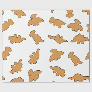 Dino Nuggets Pattern Wrapping Paper