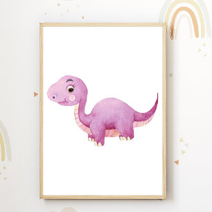 Dino Nursery Poster Dinosaur Kids Room Decor