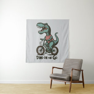 Dino on the Go Tapestry