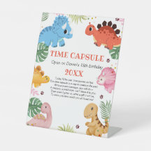 Dino Party Dinosaur Birthday Party Time Capsule