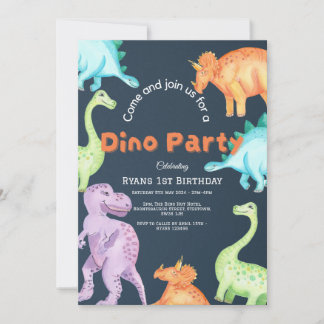 Dino Party Invitation