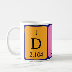 Dino periodic table name mug