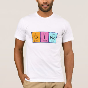 Dino periodic table name shirt