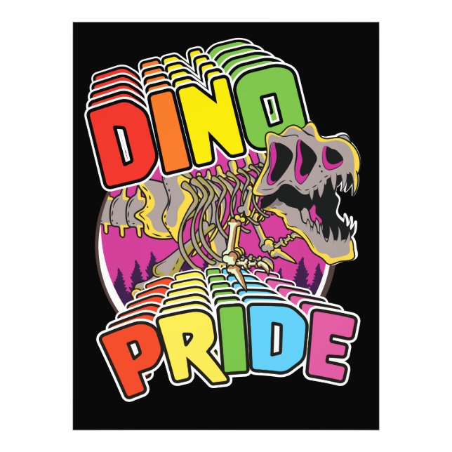 Dino Pride logo Photo Print (Front)