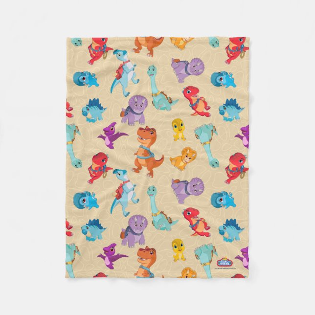 Dino Ranch | A Dinosaur Adventure Pattern Fleece Blanket (Front)