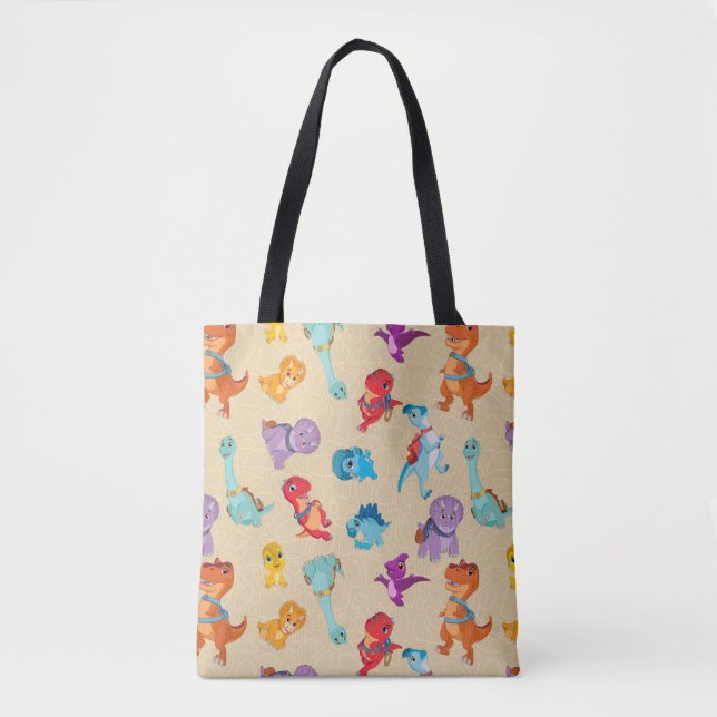 Dino Ranch | A Dinosaur Adventure Pattern Tote Bag (Front)