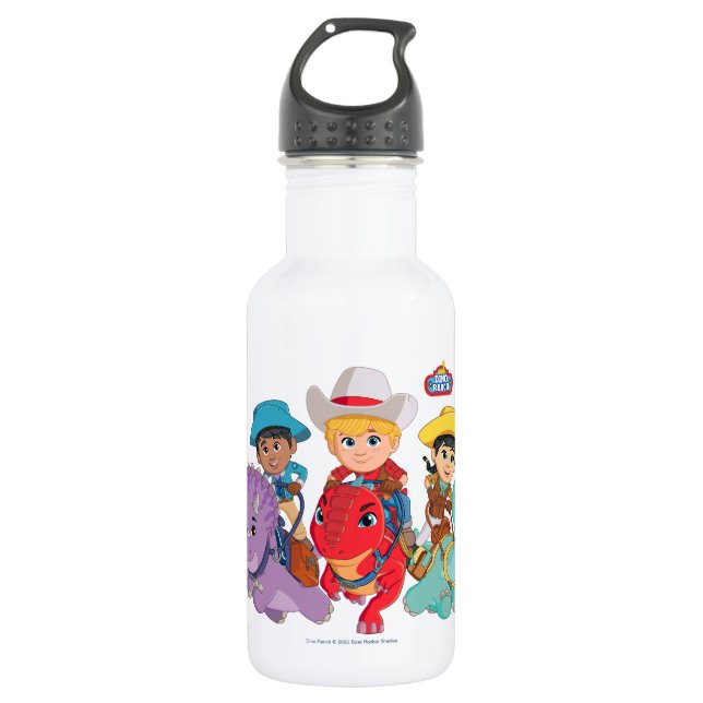 Dino Ranch Friends Design 532 Ml Water Bottle (Front)