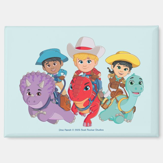 Dino Ranch Friends Design Magnet (Front)