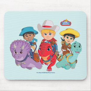 Dino Ranch Friends Design Mouse Pad