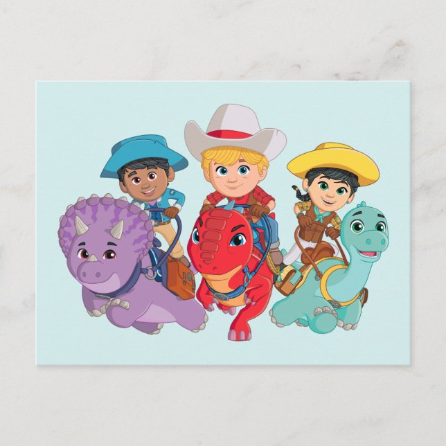 Dino Ranch Friends Design Postcard (Front)