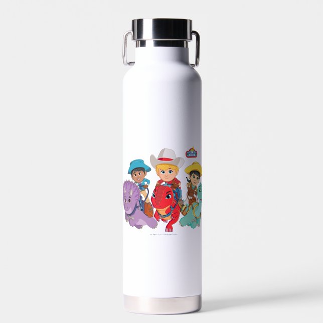 Dino Ranch Friends Design Water Bottle (Front)