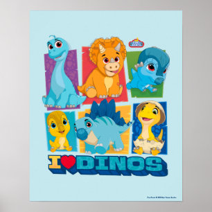 Dino Ranch   Fun & Colourful Dinosaur Poster