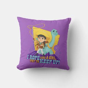Dino Ranch Min and Clover Cushion
