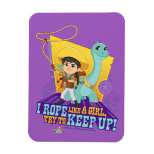 Dino Ranch   Min and Clover Magnet