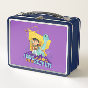 Dino Ranch Min and Clover Metal Lunch Box