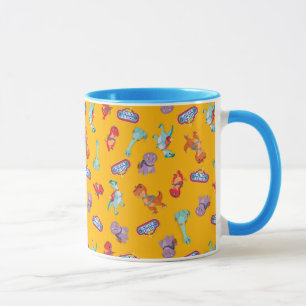 Dino Ranch Pattern on Yellow Mug