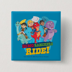 Dino Ranch   The Ranchers Ride! 15 Cm Square Badge